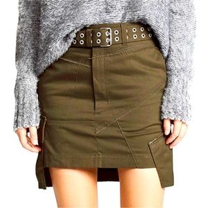 Olive Green Women's Skirt